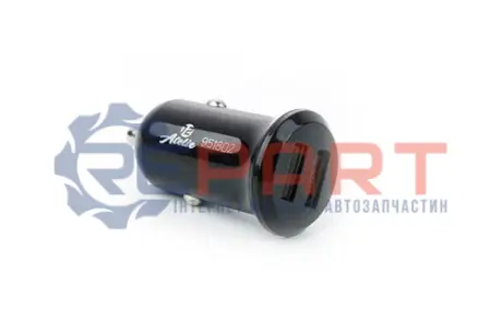 Зарядний пристрій від прикур. 12Atelie 2USB 2.1А, круглий чорний, Євро компакт 12 Atelie 951802 Купити в Україні
