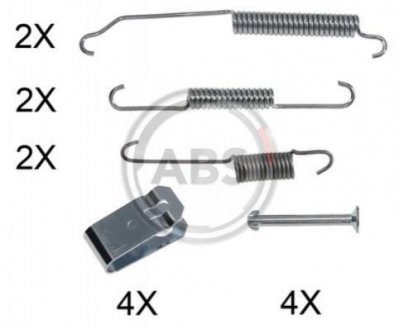 Ремкомплект гальмівних колодок A.B.S. 0015Q