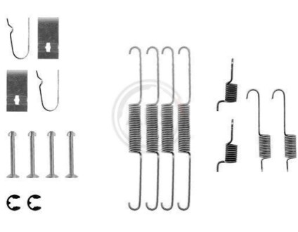 Монтажний набір гальмівних колодок A.B.S. 0636Q