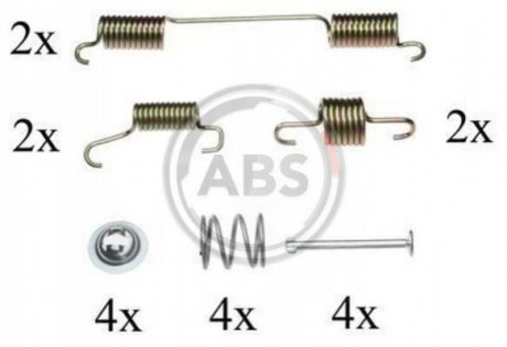 Комплектуючі, стоянкова гальмівна система A.B.S. 0828Q (фото 1)
