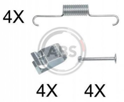 Комплектуючі, стоянкова гальмівна система A.B.S. 0884Q (фото 1)
