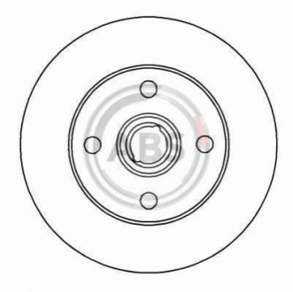 Тормозной диск A.B.S. 15757 (фото 1)