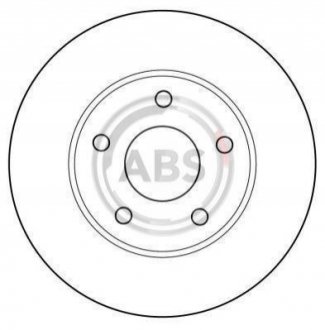 Тормозной диск - A.B.S. (6193694, 6168109, 6158214) A.B.S. 15788 (фото 1)