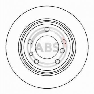 Тормозной диск A.B.S. 15872 (фото 1)