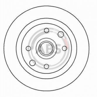 Тормозной диск A.B.S. 15893 (фото 1)