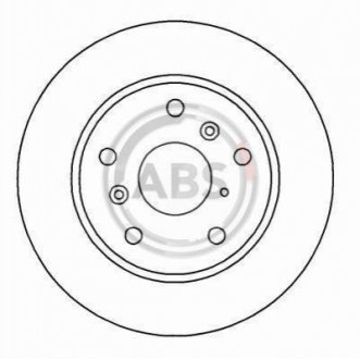 Тормозной диск - A.B.S. (E92Z1125A, GJ253325XB, GJ253325XC) A.B.S. 15950 (фото 1)