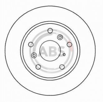 Гальмівний диск - (E92Z1125A, GJ253325XB, GJ253325XC) A.B.S. 15950