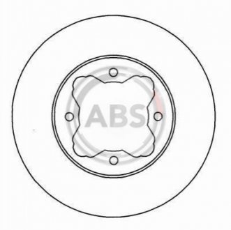 Тормозной диск A.B.S. 16038 (фото 1)