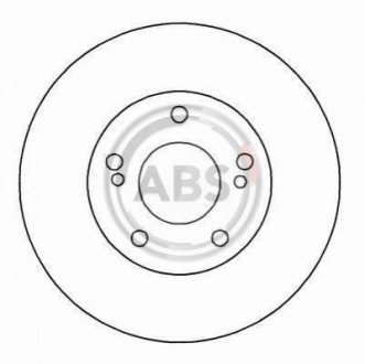 Тормозной диск A.B.S. 16040 (фото 1)