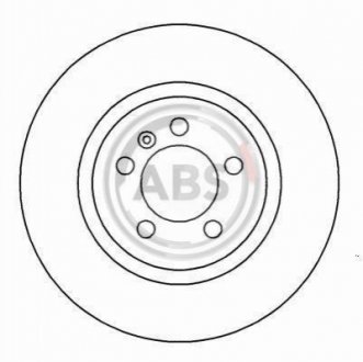 Тормозной диск - A.B.S. (1H0615301A, 1H0615301) A.B.S. 16080 (фото 1)