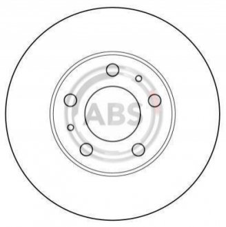 Тормозной диск - A.B.S. (1300501080, 1341044080, 1607872080) A.B.S. 16291 (фото 1)