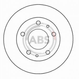 Гальмівний диск - A.B.S. (1307356080, 1341045080, 1607872280) A.B.S. 16292 (фото 1)