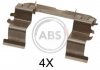 Монтажный набор задних тормозных накладок A.B.S. 1632Q (фото 1)