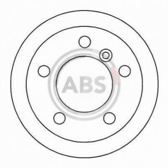 Гальмівний диск - A.B.S. (05104562AA, 2D0615601A, 9024230312) A.B.S. 16454 (фото 1)
