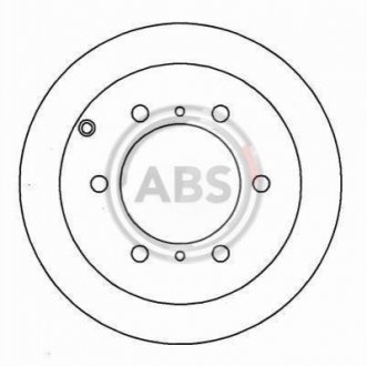 Тормозной диск - A.B.S. (MB618797) A.B.S. 16471 (фото 1)