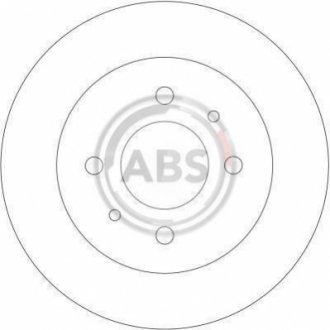 Тормозной диск - (MB857763, MB857762, MR249357) A.B.S. 16476