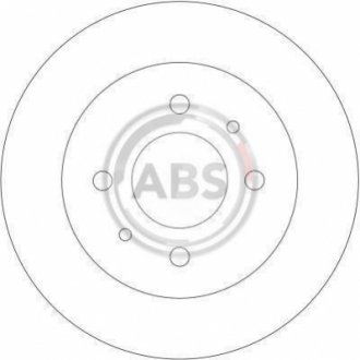 Гальмівний диск - (MB857763, MB857762, MR249357) A.B.S. 16476