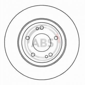 Тормозной диск A.B.S. 16480 (фото 1)