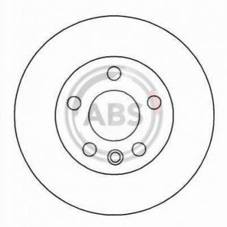 Гальмівний диск - A.B.S. (701615301F, 7D0615301C) A.B.S. 16657 (фото 1)