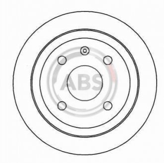 Гальмівний диск - A.B.S. (96312560) A.B.S. 16928 (фото 1)