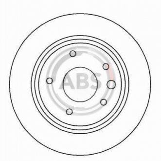 Тормозной диск A.B.S. 16999 (фото 1)