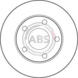 Гальмівний диск - A.B.S. (4B0615601) A.B.S. 17056 (фото 1)