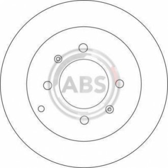 Гальмівний диск - A.B.S. (5841138310, 584113C000) A.B.S. 17207 (фото 1)