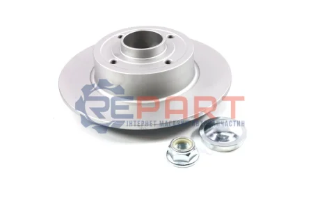 Фото Диск гальмівний (задній) Renault Megane II 03- (240х8) (+ABS) A.B.S. (17542C) зображення 1