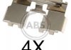 Тормозные колодки (монтажный набор) A.B.S. 1760Q (фото 1)