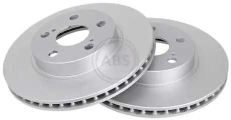 Фото Диск гальмівний (передній) Toyota Prius 1.5 Hybrid 03-09 (255x22) A.B.S. (17610) зображення 1