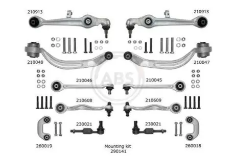 Ричаг пiдвiски к-т d 16.2 (тонший палець) з 06/2002 A.B.S. 219902 Купити в Україні