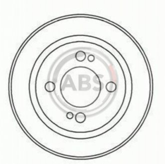 Гальмівний барабан - A.B.S. (42610SE0010, 42610SEO010, 42610SH9000) A.B.S. 2346S (фото 1)