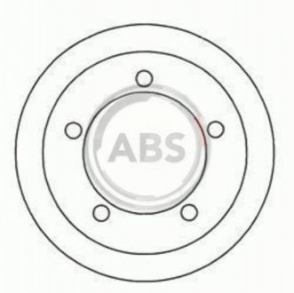 Тормозной барабан - A.B.S. (6464214, 92VB1126AA) A.B.S. 2405S (фото 1)