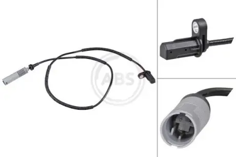 Фото Датчик ABS (задній) BMW 1/3 (E81/E87/E90/E91) 07-11 A.B.S. (30268) зображення 1