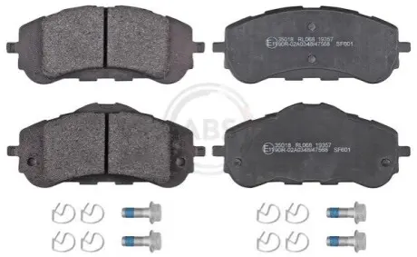Колодки гальмівні (передні) Citroen Berlingo 18-/Peugeot 308 13-/Partner 18 A.B.S. 35018 Купити в Україні