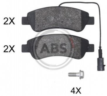 Тормозные колодки дисковые A.B.S. 35067