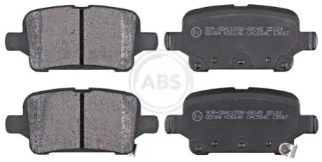 Тормозные колодки, дисковые.) A.B.S. 35124 Купить в Украине