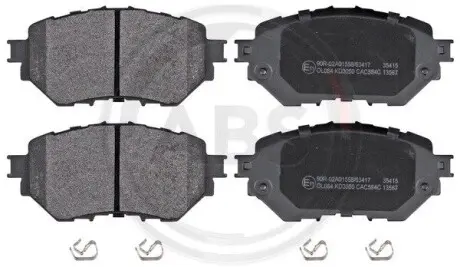 Гальмівні колодки перед. Mazda 3 1.5-2.5 13 A.B.S. 35415 Купити в Україні