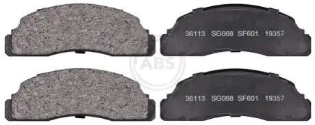 Гальмівні колодки, дискове гальмо (набір) A.B.S. 36113
