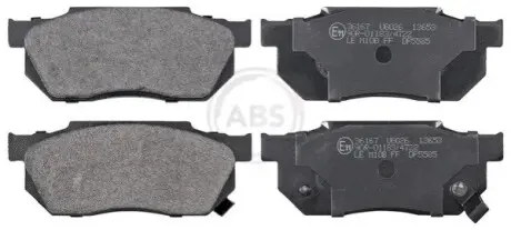Колодки гальмівні (передні) Honda Civic IV/Jazz III/Prelude II 1.3-1.8 83-08 A.B.S. 36167 Купити в Україні