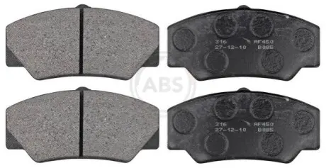 Фото 1 — Гальмівні колодки, дискове гальмо (набір) A.B.S. (36578) Фото Гальмівні колодки, дискове гальмо (набір) A.B.S. (36578) зображення 1