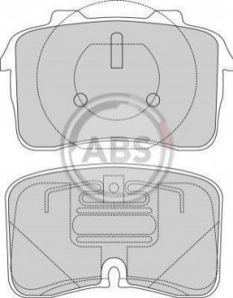 Тормозные колодки, дисковый тормоз.) A.B.S. 36813 (фото 1)