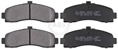 Колодки гальмівні (передні) Nissan Micra/March 92-10 A.B.S. 36848 Купити в Україні
