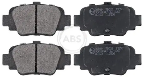 Гальмівні колодки, дискове гальмо (набір) A.B.S. 36849