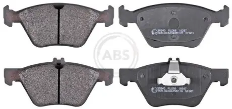 Фото Гальмівні колодки, дискове гальмо (набір) A.B.S. (36943) зображення 1