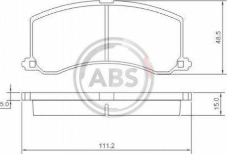 Тормозные колодки, дисковый тормоз.) A.B.S. 36960 (фото 1)