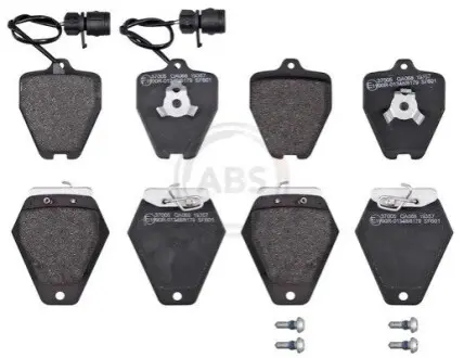 Колодки гальмівні (передні) Audi 100 91-94/A6 94-11/A8 94-02 (+датчик) A.B.S. 37005 Купити в Україні