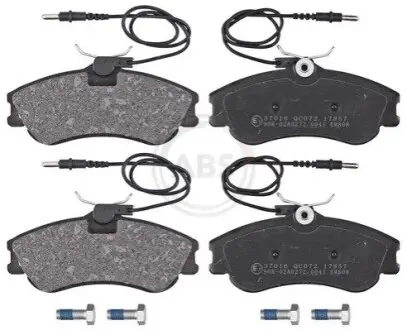 Колодки гальмівні (передні) Citroen Berlingo 96-11/Xsara/Peugeot 306 93-05/Partner 96-15 (+датчики) A.B.S. 37016 Купити в Україні