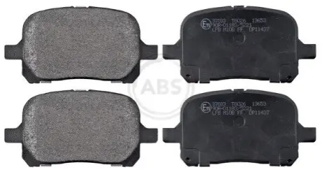 Колодки гальмівні (передні) Toyota Camry/Lexus ES 96-06 (Akebono) A.B.S. 37033 Купити в Україні