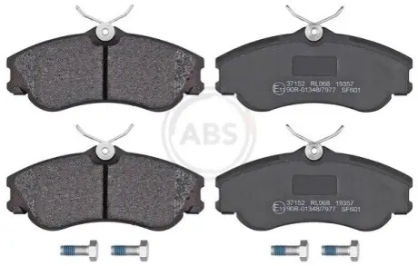 Колодки гальмівні (передні) Citroen Berlingo/Peugeot Partner 96- (Lucas-Girling) A.B.S. 37152 Купити в Україні